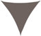 HOMTAKIE Parasol en PEHD Triangulaire 5x5x5 m Anthracite
