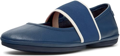 Camper, Right Nina, Women Moccasin/Ballerina, Navy, 40, (EU)