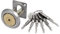 Sourcingmap Home Office Deadbolt Rim Cylinder Cross Keyway Door Night Latch Lock Brass Tone, Cross Keys
