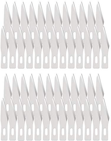 Mlife 50 Stück Ersatzklingen für Cutter, Präzision Craft Messer Ersatzklingen, No. 11 …