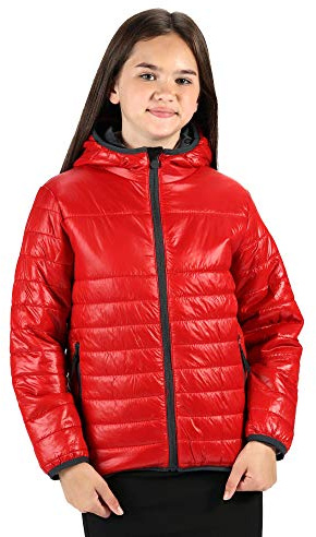 Regatta Unisex Regatta Professional Kids' Stormforce Thermal Insulated Hooded Jacket, Blue, 34