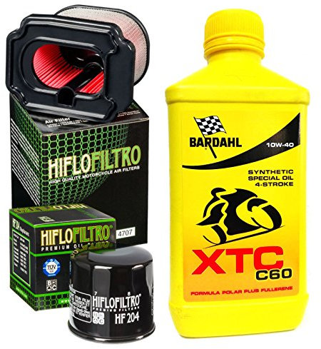 KIT TAGLIANDO BARDAHL XTC C60 10W40 FILTRO OLIO ARIA YAMAHA MT-07 ABS 2014/2016