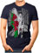 OM3® - Wales-Soccer-Girl - Herren T-Shirt Fan Support Fußball Trikot Sexy Frau Great Britain Vintage Navy 3XL