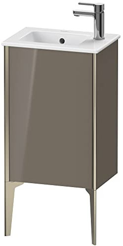 Duravit XViu 4480L Waschtischunterbau stehend, 1 Tür Anschlag Links, für Waschtisch ME by Starck 072343, 410x290 mm, Farbe (Front/Korpus): Champagner matt/Flannel Grey hgl. - XV4480LB189