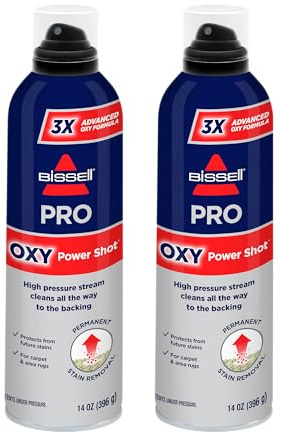 Bissell Professional Power Shot Oxy Carpet Spot & Stain Remover, 14 oz (Pack of 2), 95C9L