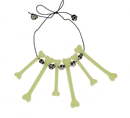 Fiesta y Carnaval, S.L.. Collar Troglodita de Plástico Huesos y Calaveras