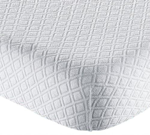 CASA TESSILE Coprimaterasso Sanity Spugna 1 Piazza e Mezza, cm 120x200+27, Proteggi Materasso Elastico con Angoli
