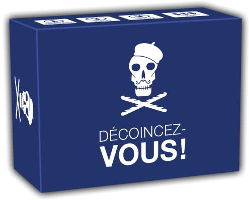 KAMPFHUMMEL Décoincez-Vous ! - Le jeu de fête français Pour Les personnes ayant un sens de l'humour Noir Avec 400 Cartes Pour 3-10 joueurs âgés de 16 ans et Plus