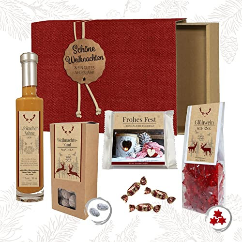 Schöne Weihnachten Geschenkbox | Tolles Geschenk für Frauen und Männer zu Weihnachten | Set mit weihnachtlichen Süßwaren | Feinkostpräsent (Schöne Weihnachten 2)