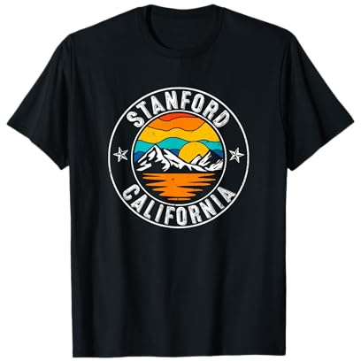 Retro 70er 80er Jahre Stanford California CA T-Shirt