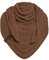 KNIT FACTORY - Dreiecksschal Sally - Damen Strickschal mit Wolle - Grob gestrickten Schal - Hochwertige Qualität - XXL Schal - 220x85 cm - Tobacco