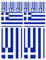 SkinoEu 10 x Vinyl Aufkleber Autoaufkleber Stickers Griechenland Flagge Griechisch Fahne Auto Motorrad Fahrrad Scooter Fenster D 18
