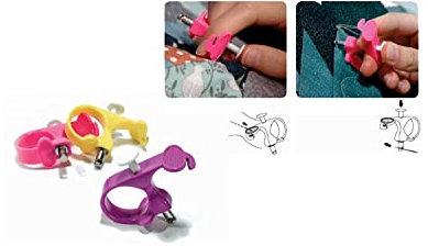 Estirador de agujas ergonómico con corta hilos, estirador agujas patchwork, costura y manualidades