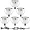 INDARUN 6er Set LED Bodeneinbauleuchten Aussen Warmweiß Ø30mm Terrasse Einbaustrahler IP67 Wasserdicht Boden Licht Led Terrassenbeleuchtung für Küche Garten Treppen