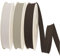 TEXTEX = 30 mm Breites Schrägband. 50% Baumwolle und 50% Polyester. Packung mit 3 Stück à 10 m - (Nicht-gerade Weiss/Beige/Braun)