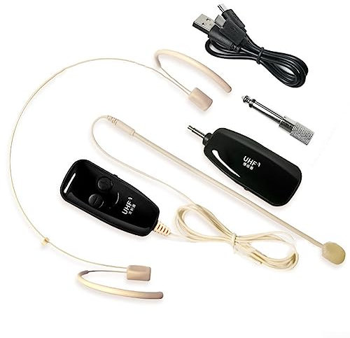 SPORTARC UHF Head-mounted Wireless Microphone Transmitter Receiver Tour Teach Amplifiers