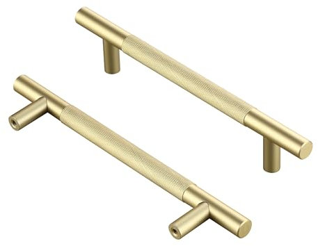 AITITAN Gold Cupboard Handles, 180mm Length, 128mm Hole Spacing for Kitchen, Wardrobe and Drawers