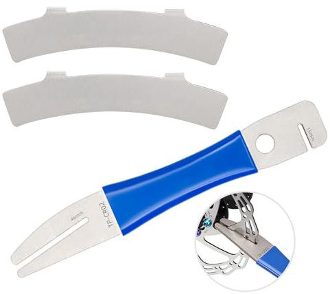 TerchPilet Fahrrad Disc Rotor Truing Tool Kit - 2 in 1 Fahrrad Bremse Rotor Truing Gabel & Hydraulikbremskolben Press-Stahl Rotor Einstellwerkzeug Ausrichtung für Mountain-Rennrad