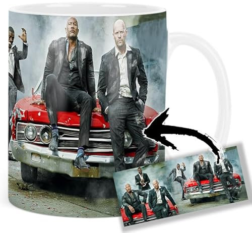Fast & Furious Hobbs & Shaw Dwayne Johnson Jason Statham Idris Elba Taza Ceramica Mug
