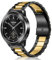 SeNool 22mm Cinturino per Xiaomi Watch S4 / Watch S3 / Watch 2 Pro, Metallo Bracciale Acciaio Inossidabile Facile Installare Band per Xiaomi Mi Watch/Watch S1 / Watch S1 Active - Oro Nero