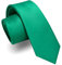 JEMYGINS Cravate fine mate pour homme, couleur unie, en différentes couleurs, 6 cm, vert, M