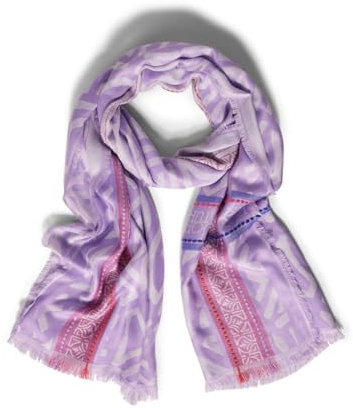 STREET ONE Damen A572433 Print Long Schal, Smell of Lavender, A