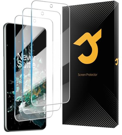 JZG 3 Pièces Verre Trempé pour OnePlus 10T Protection Ecran, 9H Dureté, Anti-Rayures, Sans Bulles Film
