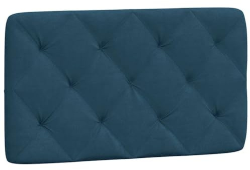 vidaXL Kopfteil-Kissen Blau 90 cm Samt
