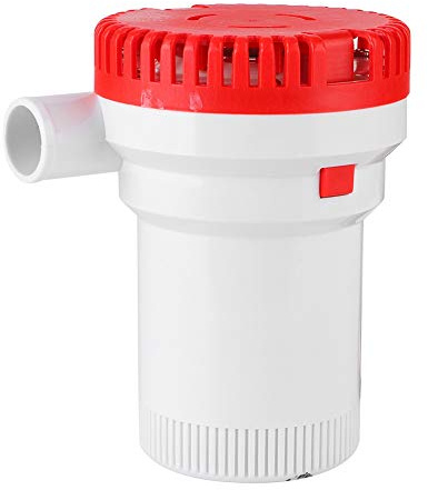 Bomba de Achique Marina de Alta Resistencia 2000GPH con Eje de Acero Inoxidable, Sumergible y de bajo Consumo de Corriente para Barcos, Piscinas, Spas (12V