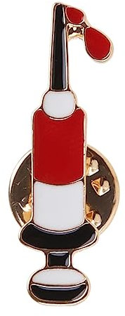 FUKAJOMFEN Spritzen-Emaille-Anstecknadeln, Zeichnung, Blut, individuelle Broschen, Tasche, Kleidung, Anstecknadel, Abzeichen, Schmuck, Geschenk, Hämatologie, Arzt, Siehe Abbildung
