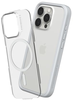 RhinoShield Mod NX Hülle für MagSafe für iPhone 16 Pro | Starker Magnet, Bumper-Case mit Backplate, modulares 2-Wege-Design, Fallschutz nach Militärstandard