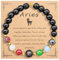 HMOOY Zodiac Spirit Beaded Bracelet for Women Men, 12 Constellation 8mm Natural Stone Protection Bracelet Crystal Stone Beads Manifestation Bracelet Birthday Christmas Zodiac (Aries)