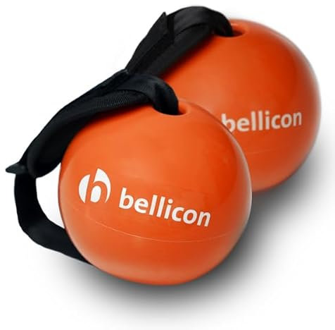 Ergonomische Bellicon Gewichtsbälle 0,5 kg (Orange) | Für Intensiveres Training auf dem Bellicon | Zubehör