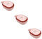 TOPBATHY 3St Gemüseabtropfgestell cutter kantenschleifmaschine Gemüseschneider für den Haushalt Zwiebelschneider verstellbarer Küchenschneider Radieschen abwischen Rostfreier Stahl Rosa