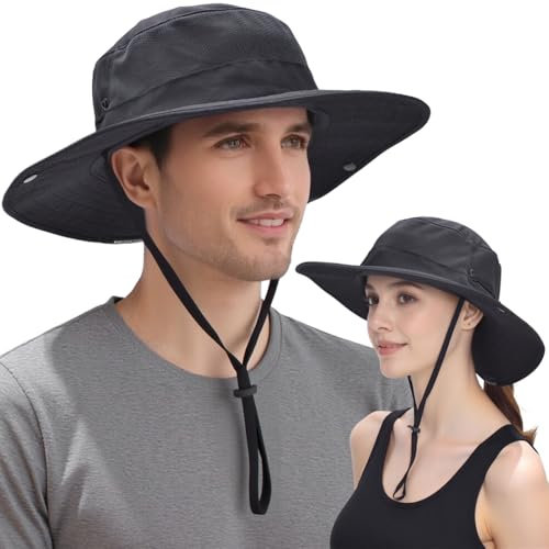 EINSKEY Sonnenhut Pferdeschwanz Damen, Unisex Faltbar Safari Hut Gartenhut UV Schutz Anglerhut Wanderhut