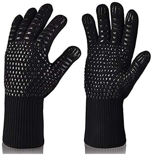 Guanti da Forno Resistente al Calore BBQ. Grill Guanti Premium Premium Premium RUSSURABILE RIGUARDA FUOCTION for Cottura Cottura Cottura Gruppo GRIGLIANTE MITT Guanti da Forno Professionale