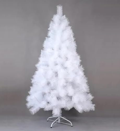 Árbol de Navidad, Pino navideño Clasico Decoración navideña Interior y Exterior (210cm - 2.1m Blanco)