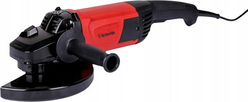 Schmith Winkelschleifer 230 mm 2100 W Schmith - Staubschutz, längere Lebensdauer, Geschwindigkeit 6500 U/min, ausgestattet mit Zubehör, leicht und leistungsstark
