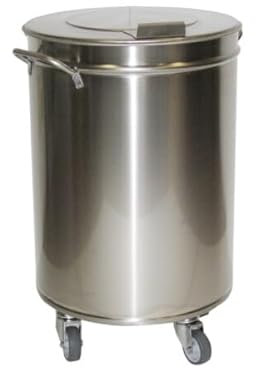 Generisch Gastro-Mülleimer aus Edelstahl, 50 bis 95 Liter (50 Liter)