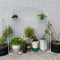 Rosenbogen aus Metall, wetterfest, verzinkt, Rankhilfe für Garten, Rankgitter, Pergola, Torbogen für Kletterpflanzen, ideal für Garten Terrasse