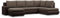 Mebligo - Ecksofa mit Schlaffunktion und 3 Bettkasten FORESTA 300x89x200 (BxHxT) Braun + Braun - Ottomane Rechts Eckcouch, Couch U Form, Sofa Wohnzimmer, Sofas & Couches, Eckschlafsofa