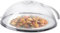 Tapa para microondas, campana de cristal de imitación, tapa antisalpicaduras, agujeros de vapor ajustables, tapa transparente para cuenco, tapa antisalpicaduras para tazón con asa,