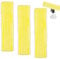 GMHLLES 3 Strips Window Vacuum Cleaner Cleaning Pads Mop Set Compatible with Karcher, Microfibre Swipping Mop Pads for Karcher, Easy to Clean, Velcro Design, Replaceable and Reusable (Yellow)