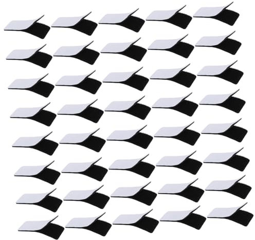 ABOOFAN 40stücke Doppelseitiger Klebestreifen Klettband Mit Klebstoff Klettstreifen Für Autohalterungen Poster Bilderrahmen Stifthalter Wandaufkleber Haken Und Kleine Werkzeuge