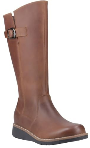 Hush Puppies Luna Leather Women's Brown Boots - UK 3