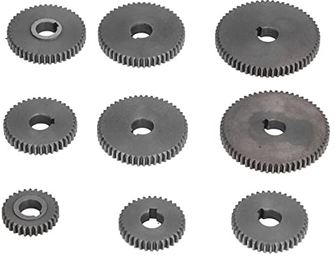 Set di ingranaggi in metallo Mini ingranaggi per macchine taglio per tornio HT250 Lucidatura accurata a prova di ferro grigio per micro torni e macchine per il taglio dei metalli