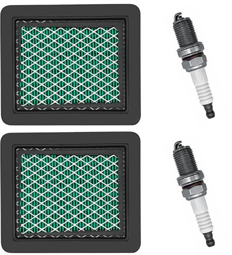Strongthium 17211-ZL8-023 Air Filter Compatible with Honda GCV160 GCV190 Cub Cadet MTD Toto Troy-Bilt Lawn Boy Craftsman Murray White Outdoor Lawn Mower Triller with F6RTC Spark Plugs