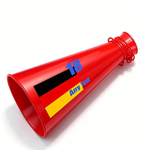 Generisch Personalisiertes Megafon 2026, 1-5 stück,Plastik Fan-Tröte, lautes Sprachrohr für Fußballparty, Sportveranstaltungen, Outdoor-Aktivitäten – Cheerleader-Zubehör