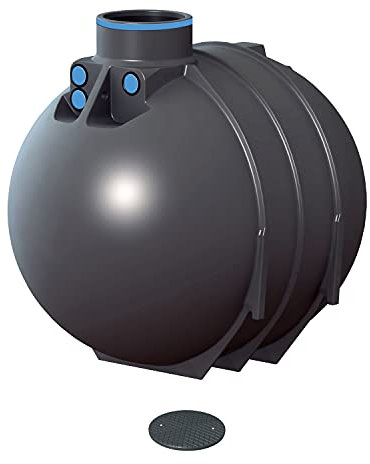 PREMIER TECH AQUA GmbH Zisterne 5200 Liter Basic Erdtank Blueline II inkl. Deckel TopCover - besonders stabil - Kunststoff, Kunststoffzisterne, Komplettset