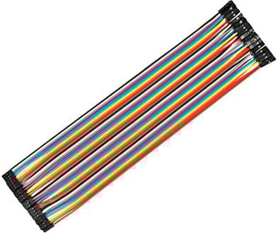 sourcing map Female to Female 2P to 1P Jumper Wire 2mm to 2.54mm Pitch Ribbon Cable Breadboard DIY 20.5cm Long